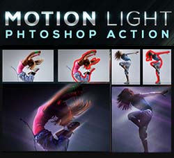 PS动作－动感光线效果：Motion Light Photoshop Action